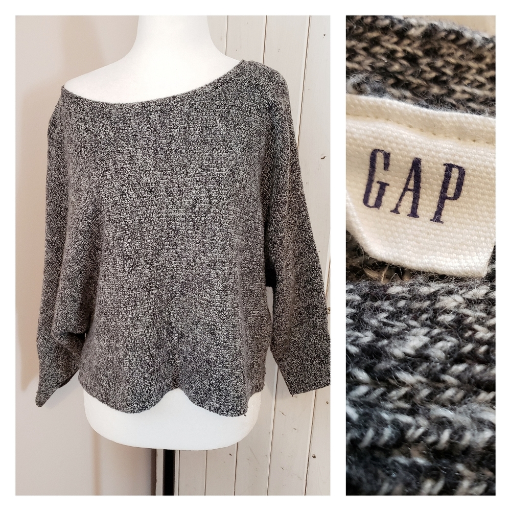GAP | CHUNKY KNIT MARLED SWEATER DOLMAN SLEEVE